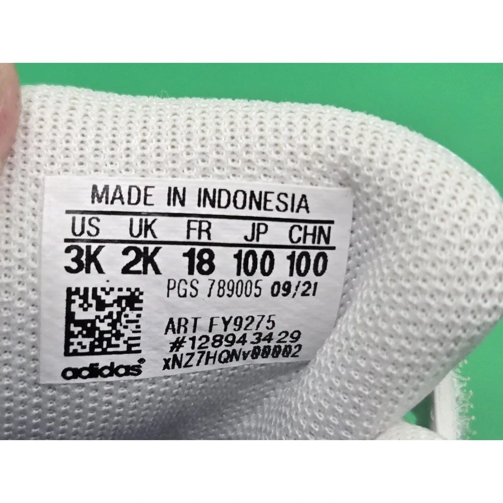 Adidas VL Court 2.0 CMF Baby Infant Shoes Size 3K Red White Blue‎